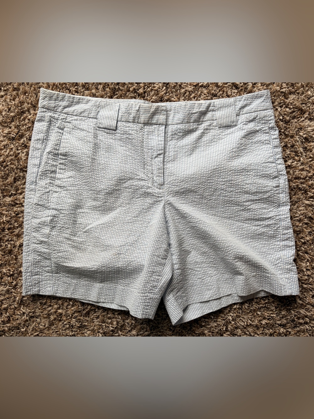 Brooks Brothers Light blue and white Seersucker Shorts